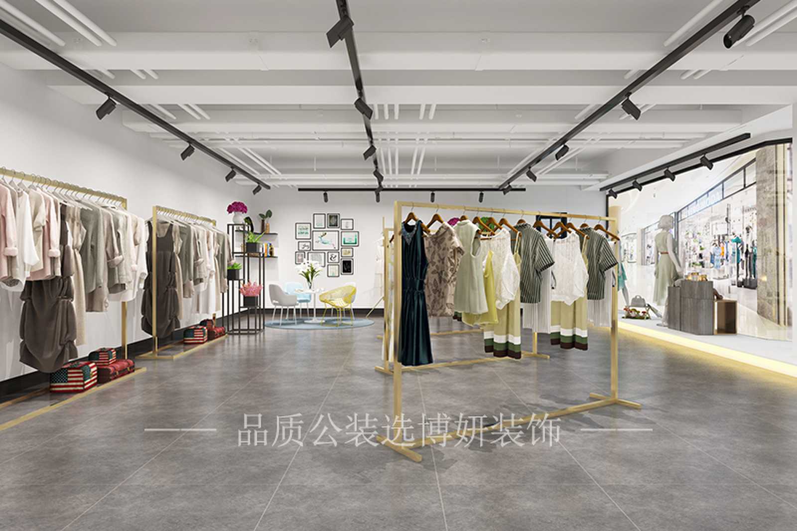 女装店装修效果图,女装店装修,女装店设计,昆明女装店装修,昆明女装店设计